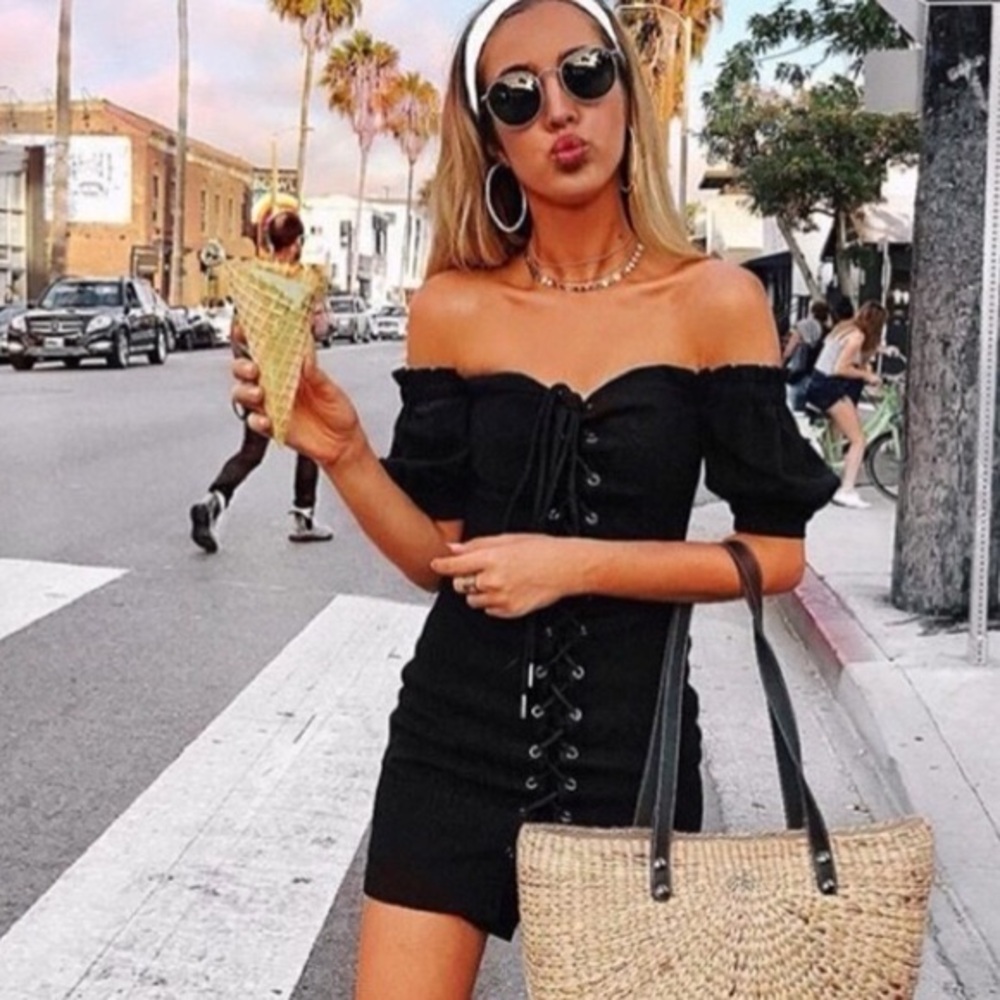 Stone Cold Fox Pamela black mini dress